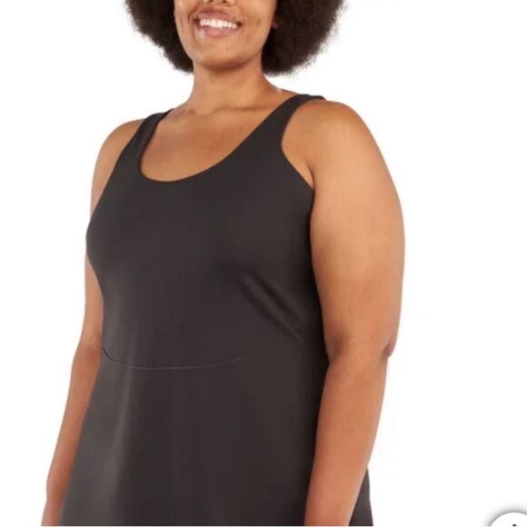 Elle Sport Women's Active Tank Dress Black - Picture 3 of 4